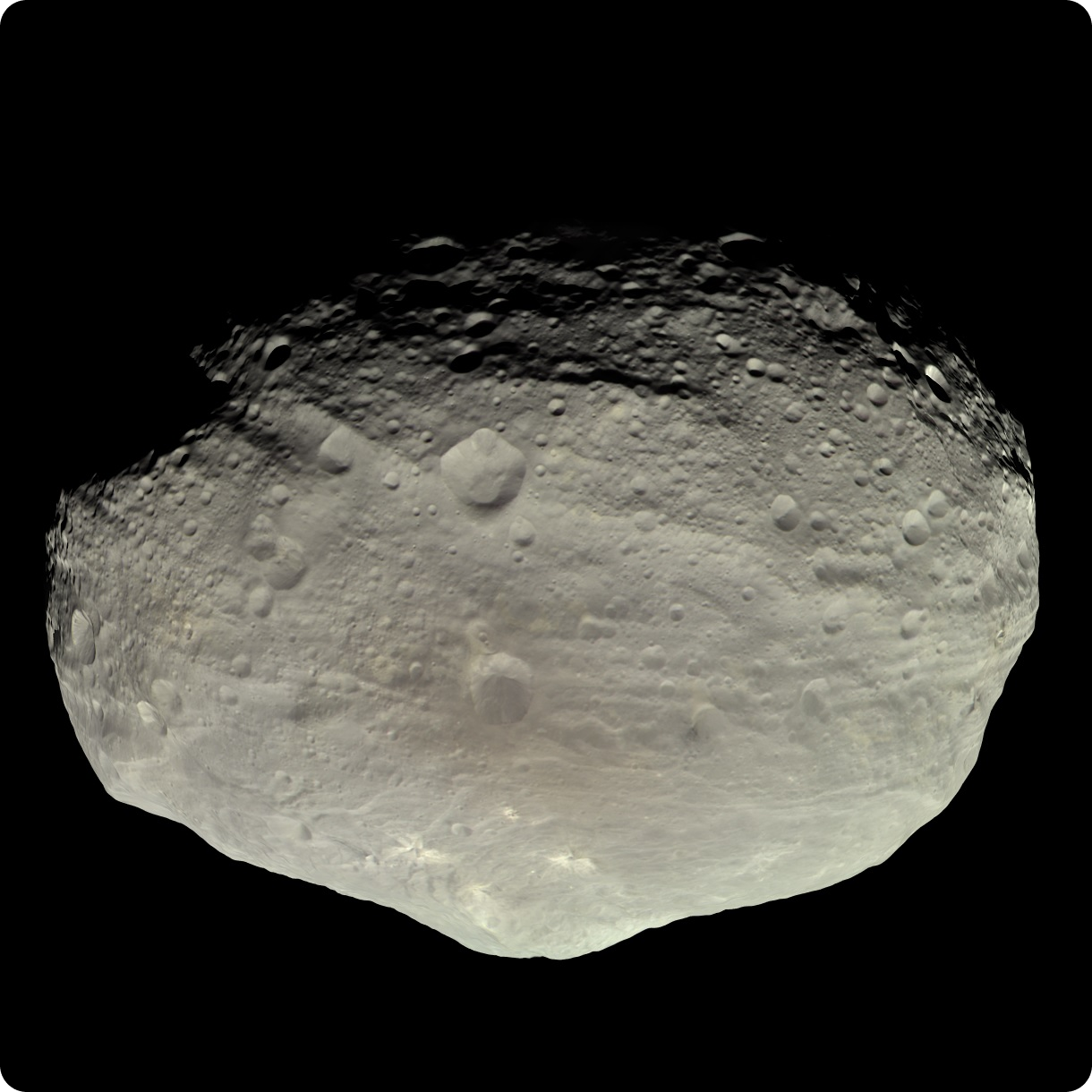 The famous asteroid "Vesta" looks like an ugly space potato.