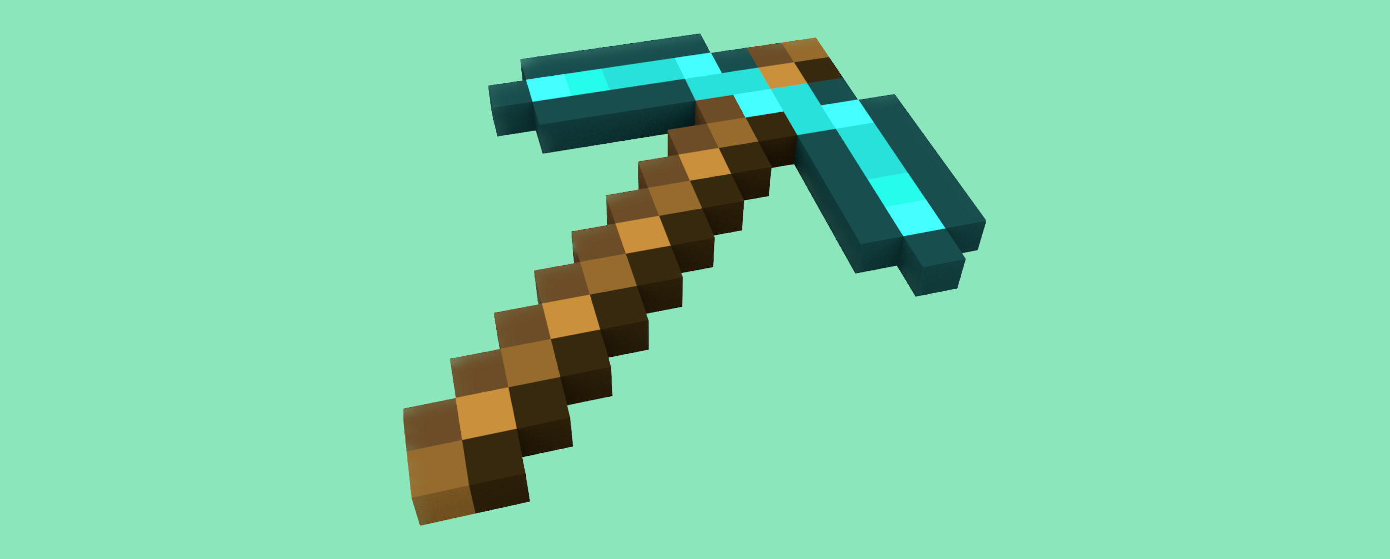 A Minecraft pickaxe.