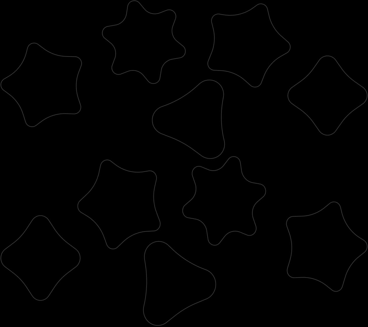 A background composed of pleasingly symmetrical rounded-sm fourier outline shapes