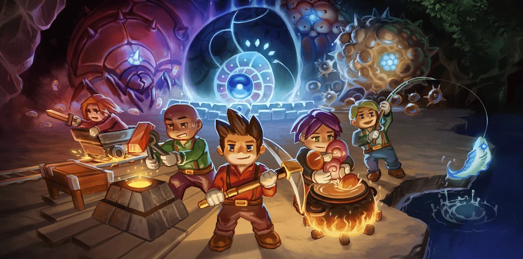 Game art (hero) for core-keeper