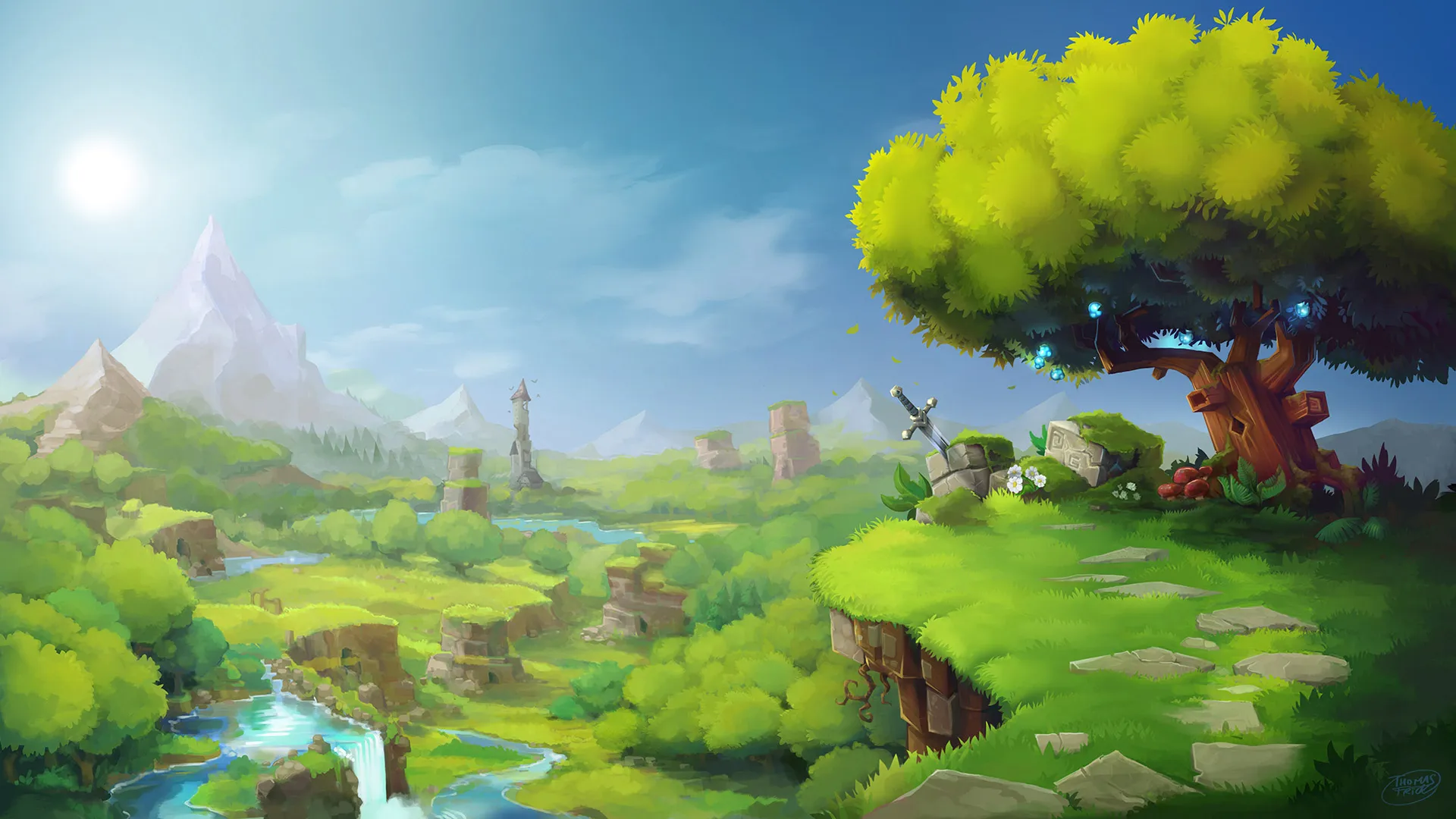 Game art (hero) for hytale