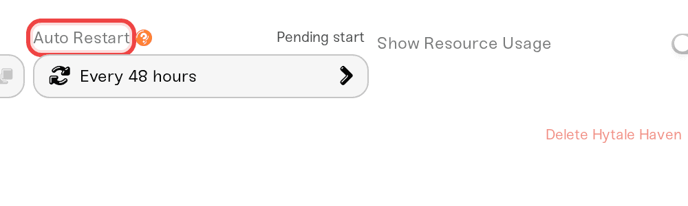 Auto Restart set to Every 24 hours (daily) in the Overview settings Auto Restart set to Every 24 hours (daily) in the Overview settings
