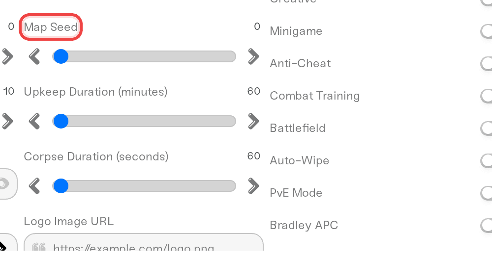 The Map Seed field in the Overview card's Details tab The Map Seed field in the Overview card's Details tab