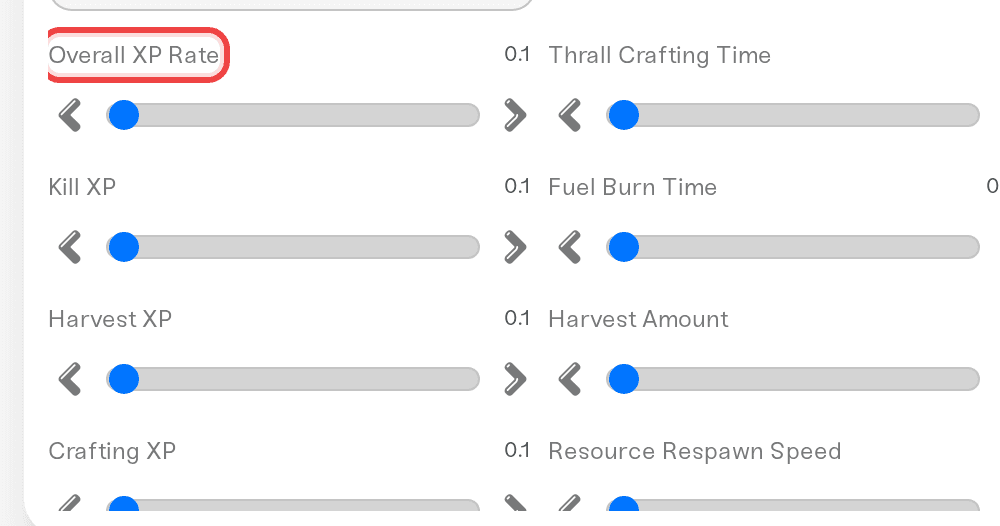 Custom difficulty revealing the XP and harvest multipliers Custom difficulty revealing the XP and harvest multipliers