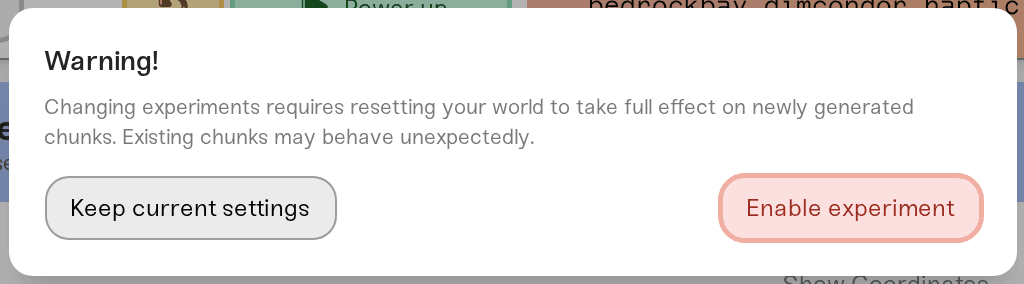 The Beta APIs checkbox in Details with its warning dialog open The Beta APIs checkbox in Details with its warning dialog open