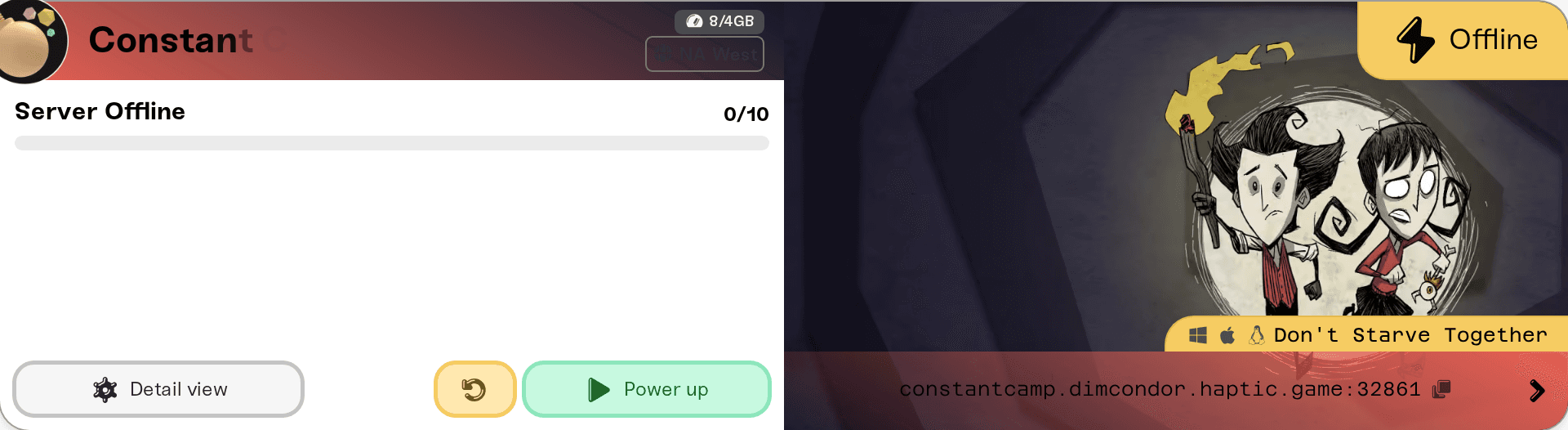 The Klei Server Token Required dialog that opens the first time you press Power up The Klei Server Token Required dialog that opens the first time you press Power up