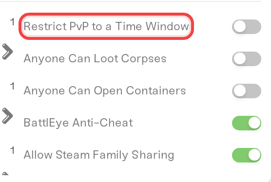 Restricting PvP to a daily time window Restricting PvP to a daily time window