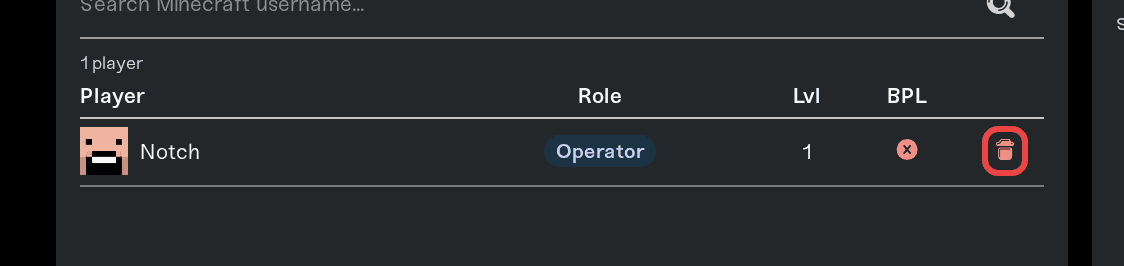 Removing a player from the roster Removing a player from the roster