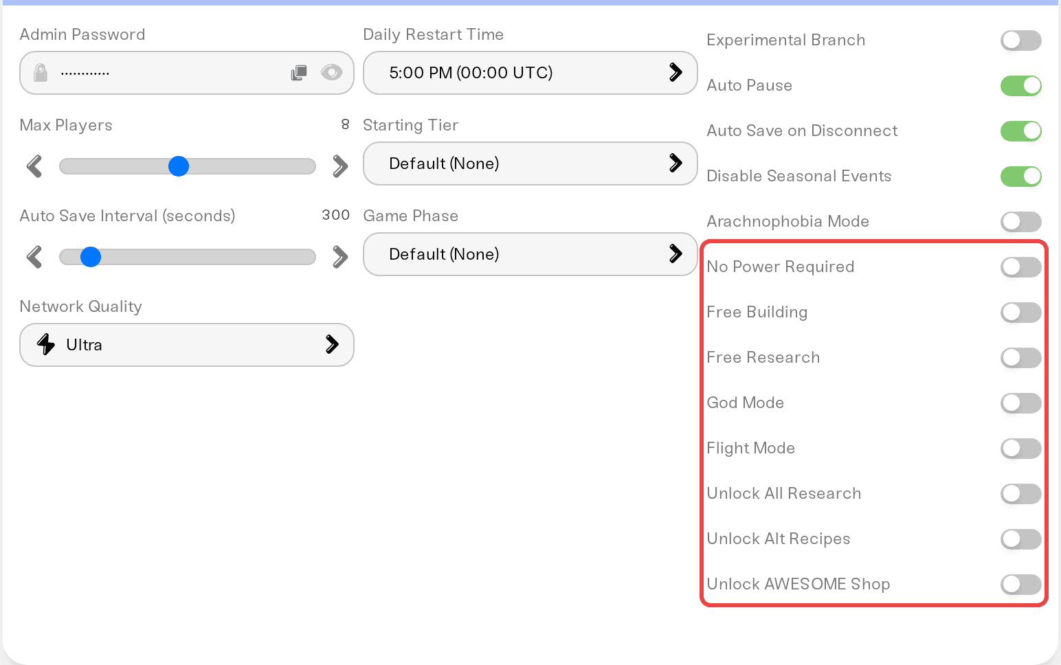 The creative settings in the Details tab The creative settings in the Details tab