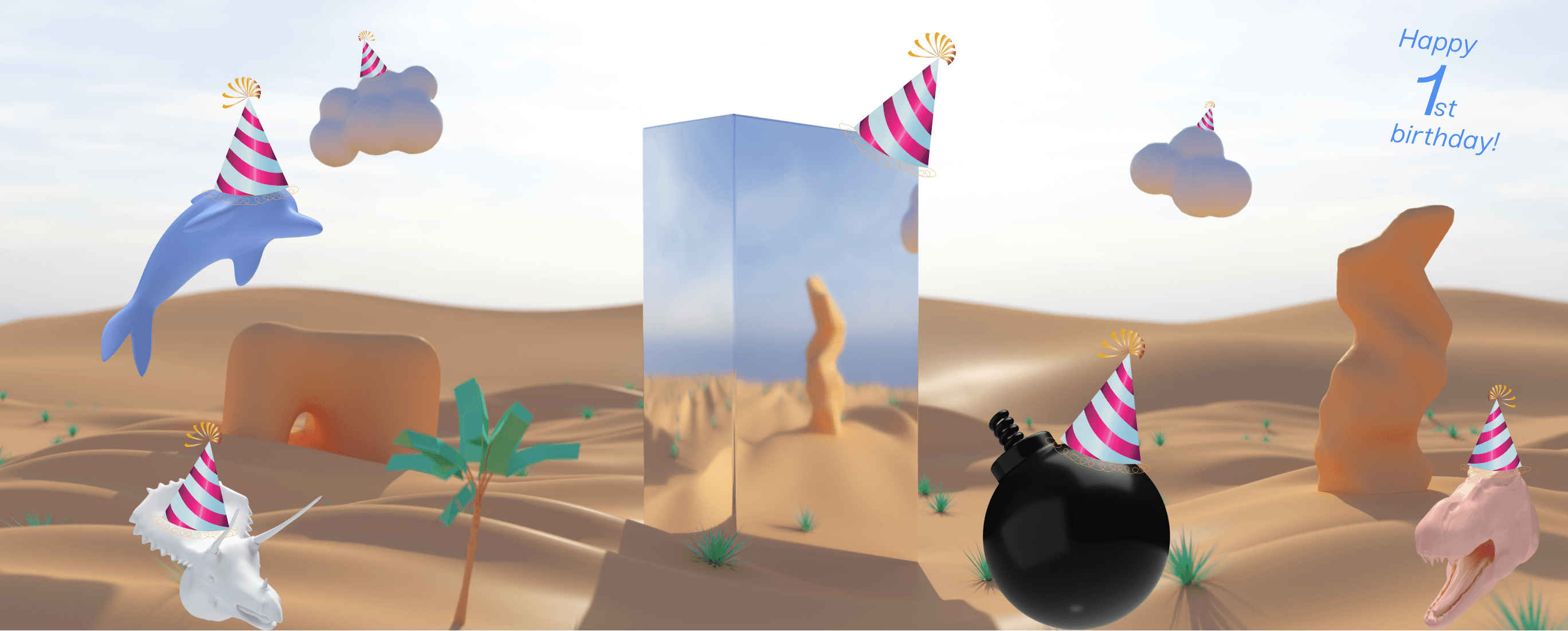 A weird birthday party with Conch and friends for Haptic's first birthday.