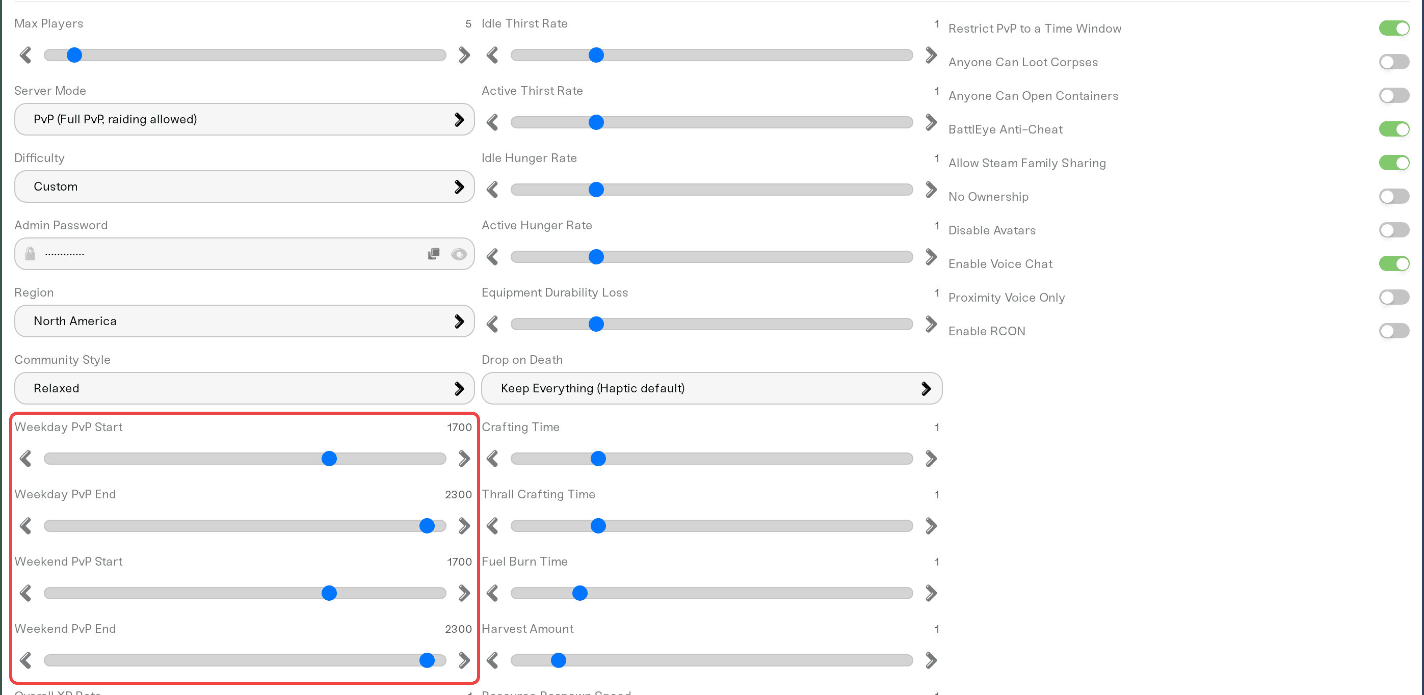 Restricting PvP to a daily time window Restricting PvP to a daily time window