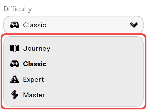 The Difficulty setting decides which characters can join The Difficulty setting decides which characters can join
