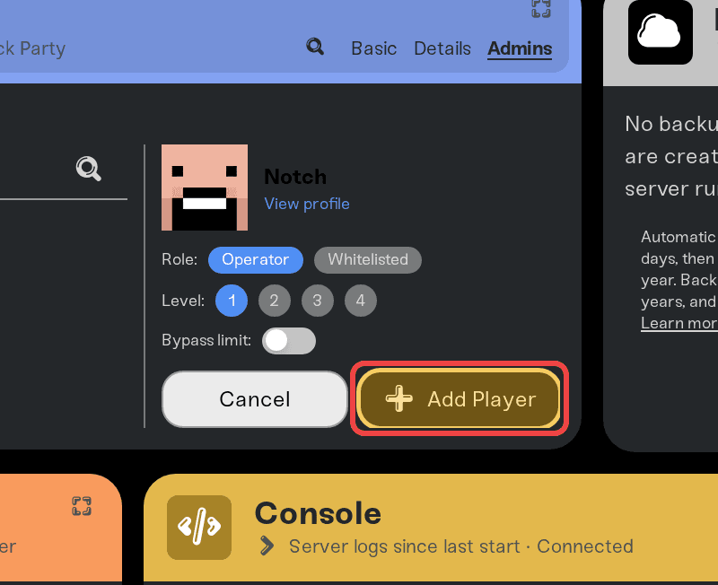 Searching for a player and adding them with a role Searching for a player and adding them with a role