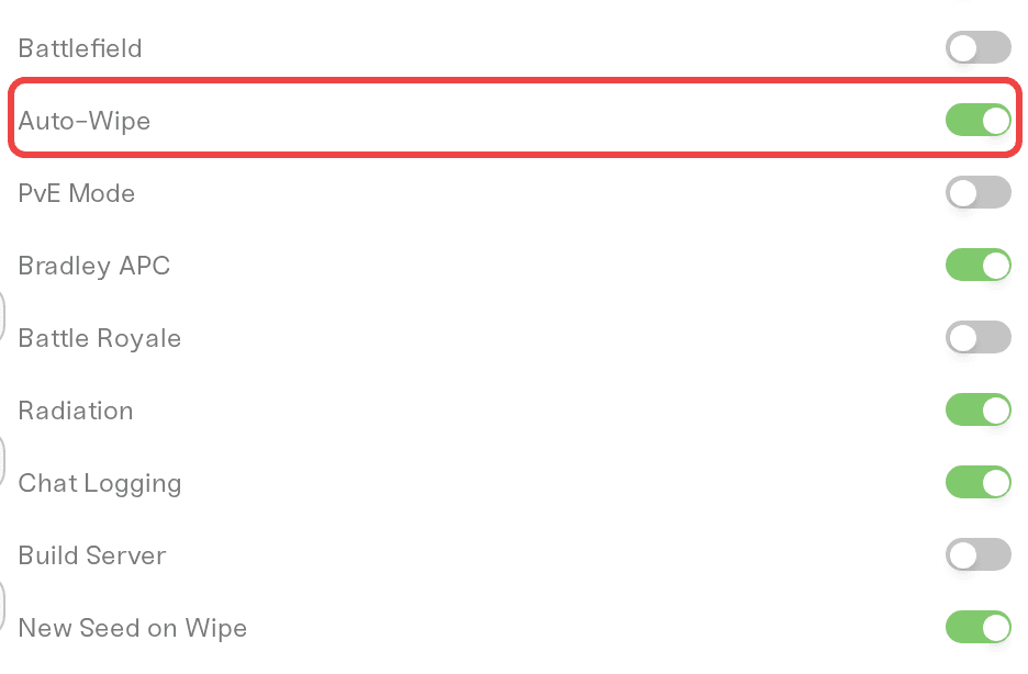 Auto-Wipe switched on in the Details tab, with New Seed on Wipe in the same column Auto-Wipe switched on in the Details tab, with New Seed on Wipe in the same column