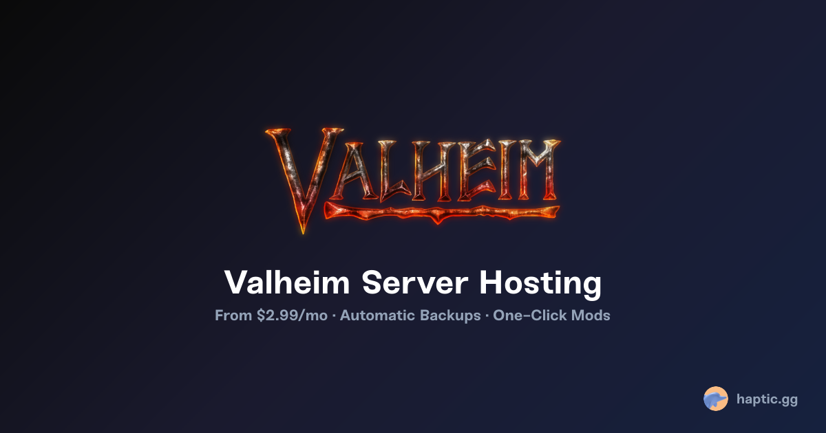 Valheim Server Hosting - Haptic
